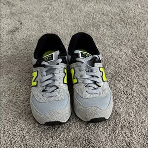 New Balance Kids' Sneakers in Gray and Neon Yellow